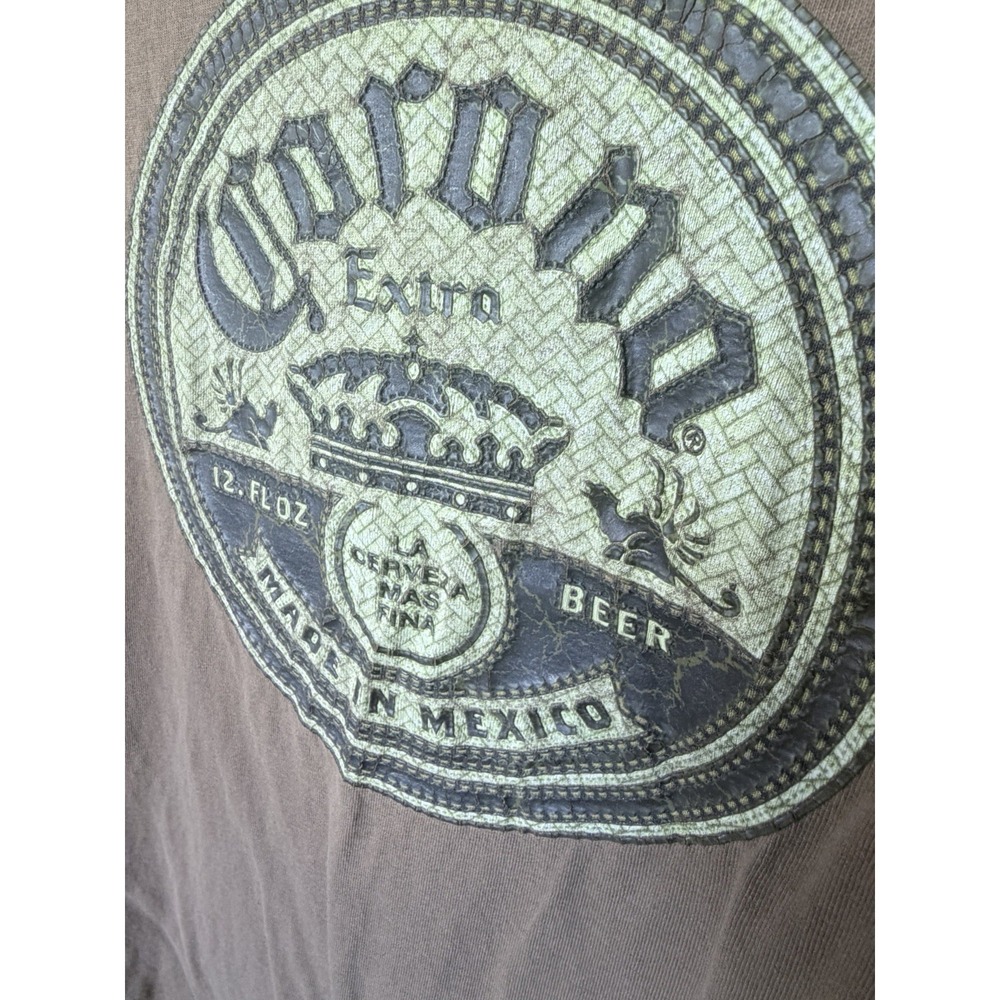 VINTAGE Y2K Anchor Blue Corona Extra Cerveza T Shirt 2XL Rare Beer Promo Skate - Picture 2 of 6